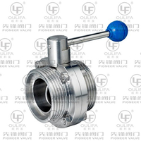 Sanitary Male-Thread Butterfly Valve WD21F